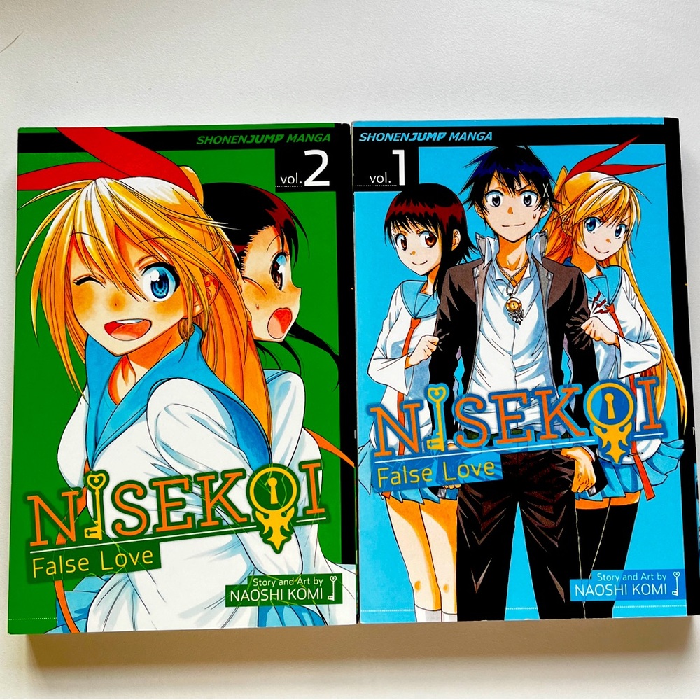 Nisekoi false love, volumes 1&2, by:Naoshi Komi